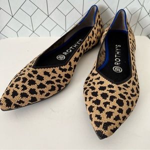 Rothys Point Cheetah Print Flats